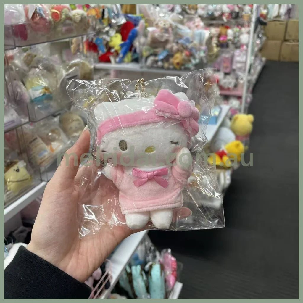 SANRIO | Hello Kitty Mascot Holder Plush Keychain Bag Charm 10cm Approx. (Pyjama Party)