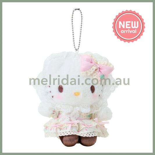 SANRIO | Hello Kitty Mascot Holder Plush Keychain Bag Charm 125×85×150mm (Forest Lace)