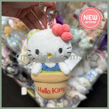 SANRIO | Hello Kitty Mascot Holder Plush Keychain Bag Charm 13 x 7.5 x 7cm (Pot / Plant)