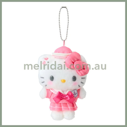 SANRIO | Hello Kitty Mascot Holder Plush Keychain Bag Charm 15.2 x 9.9 x 6.5cm (Sailor Collar)