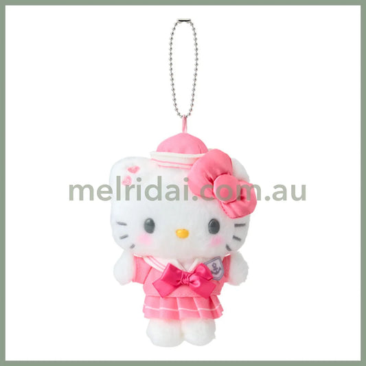 SANRIO | Hello Kitty Mascot Holder Plush Keychain Bag Charm 15.2 x 9.9 x 6.5cm (Sailor Collar)
