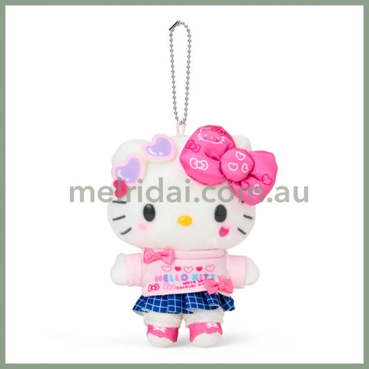 Sanrio | Hello Kitty Mascot Holder Plush Keychain Bag Charm 16.5 x 12.5 x 6.6cm (Academy Kirameki Festival / School