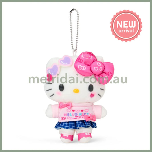 Sanrio | Hello Kitty Mascot Holder Plush Keychain Bag Charm 16.5 x 12.5 x 6.6cm (Academy Kirameki Festival / School