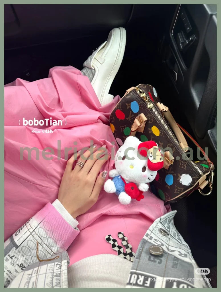 SANRIO | Hello Kitty Mascot Holder Plush Keychain Bag Charm 95×65×130mm (Friend Coordination)