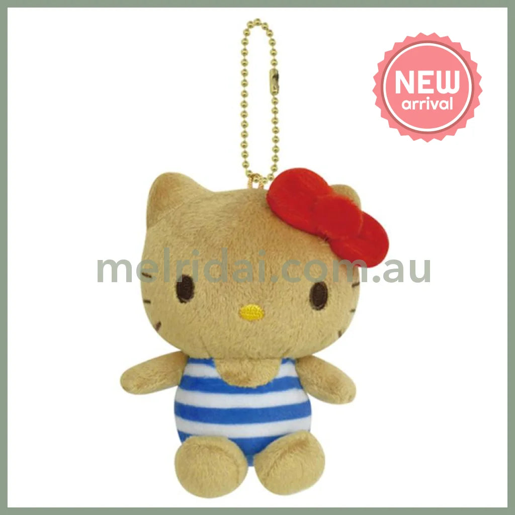 SANRIO | Hello Kitty Mascot Holder Plush Keychain Bag Charm H72×W100×D54mm (Swimwear)