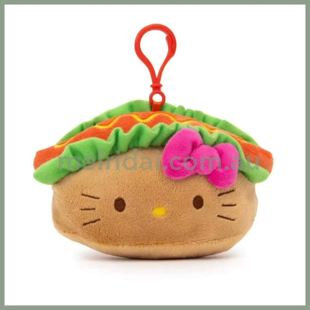 SANRIO | Hello Kitty Mascot Holder Plush Keychain Bag Charm (Hot Dog)