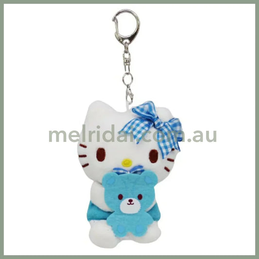 Sanrio | Hello Kitty Mascot Holder Plush Keychain - Blue 6.5×5×9.5Cm (Favorite Color)