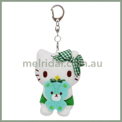 Sanrio | Hello Kitty Mascot Holder Plush Keychain - Green 6.5×5×9.5Cm (Favorite Color)