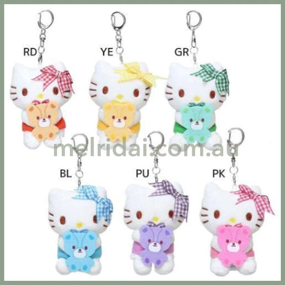 Sanrio | Hello Kitty Mascot Holder Plush Keychain - Pink 6.5×5×9.5Cm (Favorite Color)