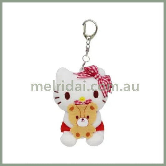 Sanrio | Hello Kitty Mascot Holder Plush Keychain - Red 6.5×5×9.5Cm (Favorite Color)