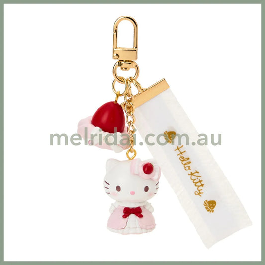 SANRIO | Hello Kitty Mascot Keychain 27×28×35mm (Strawberry Shortcake)