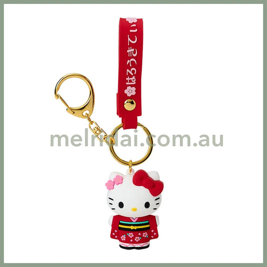 Sanrio | Hello Kitty Mascot Keycharm / Keychain 3.3 X 7.7 8.1Cm (Kimono)