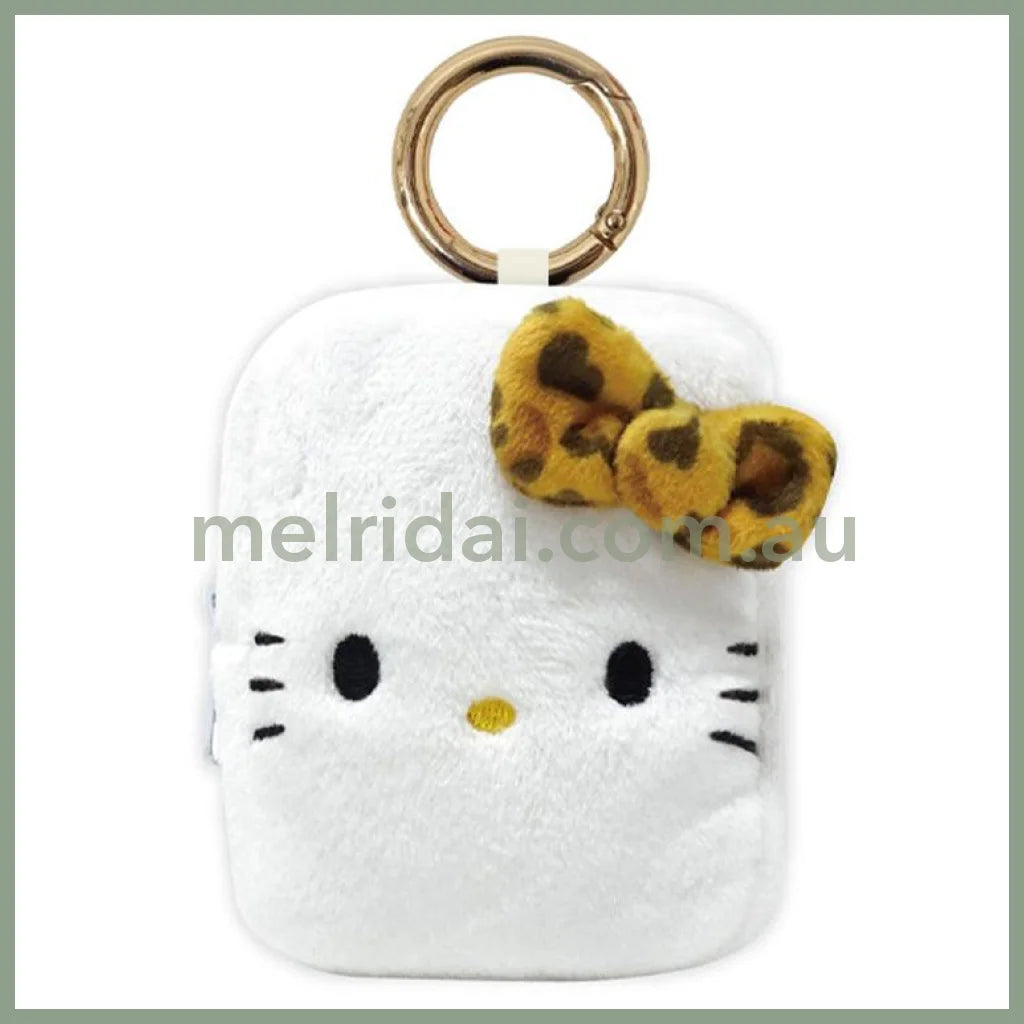 Sanrio | Hello Kitty Mascot Mini Pouch With Carabiner 95×75×50Mm (Leopard Series)