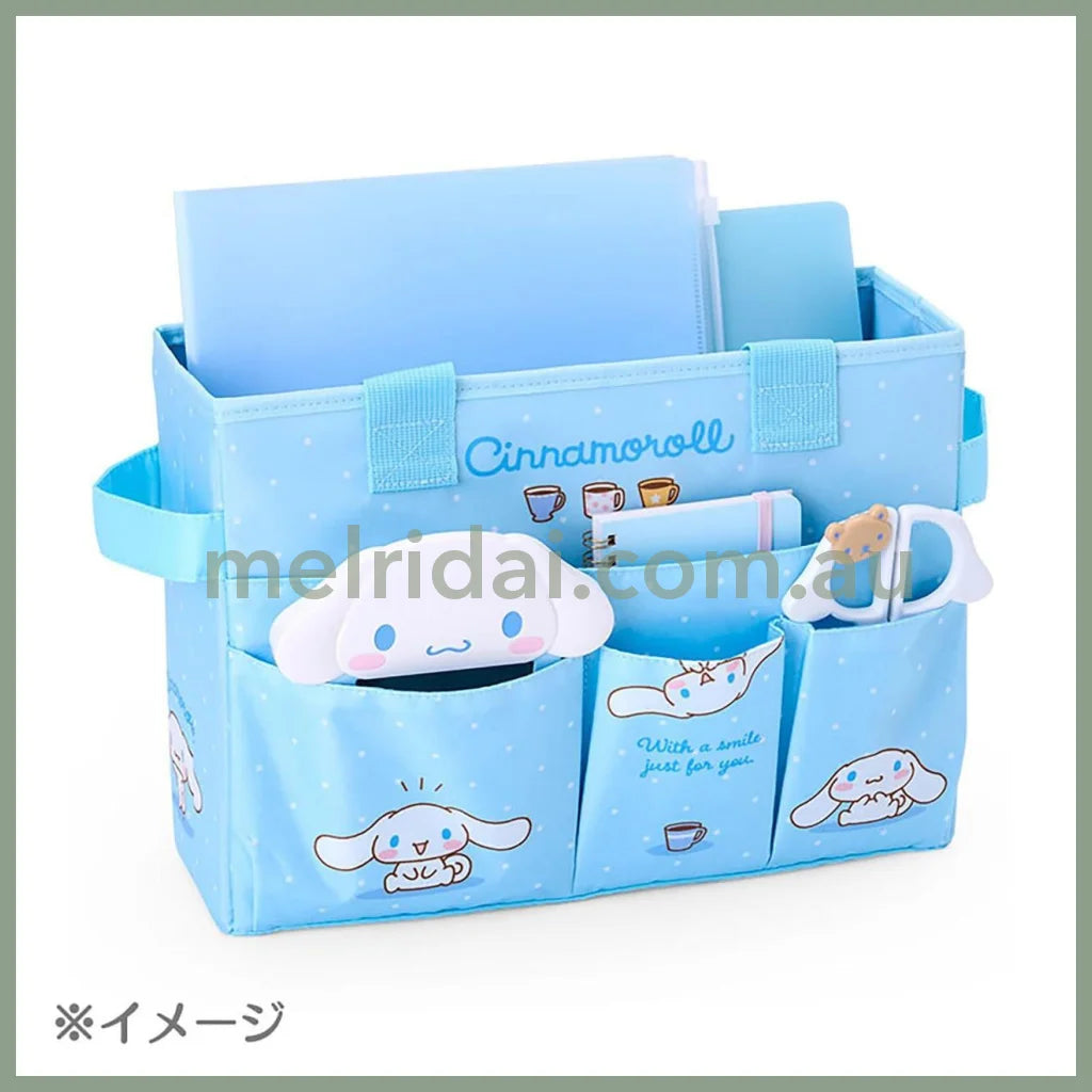 SANRIO | Hello Kitty Meeting Box Storage with Handle Portable Desk Organizer 35.6 x 27.2 x 3.4cm