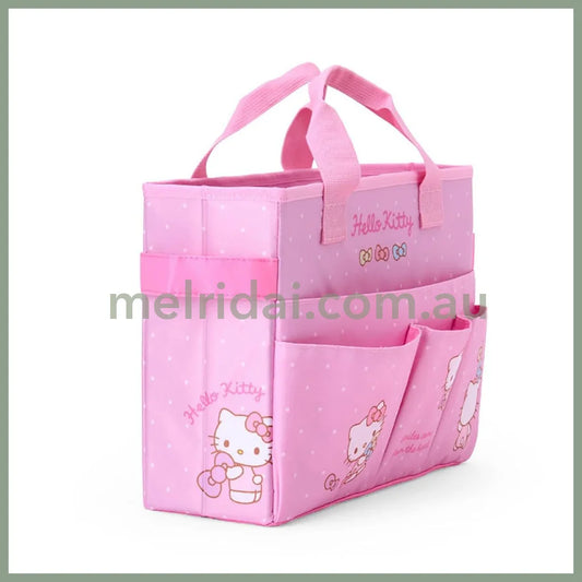 SANRIO | Hello Kitty Meeting Box Storage with Handle Portable Desk Organizer 35.6 x 27.2 x 3.4cm