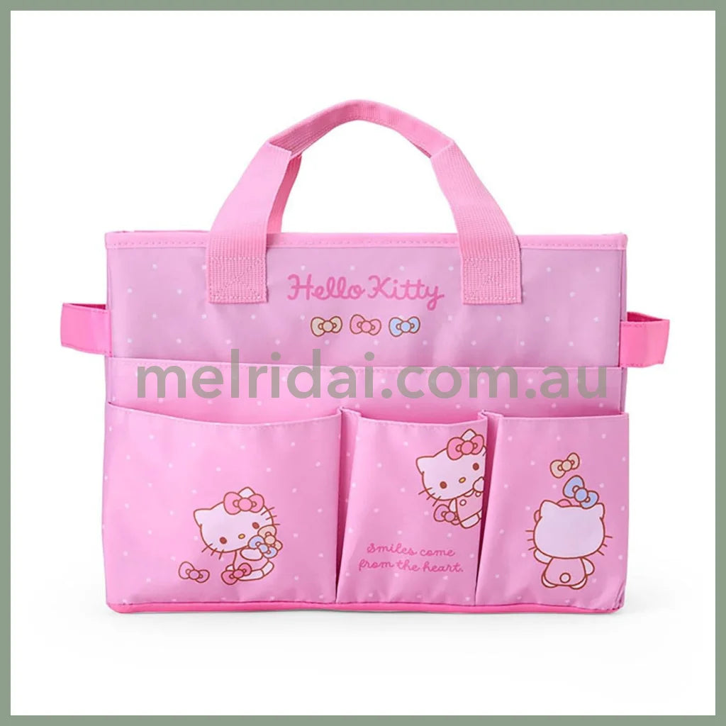 SANRIO | Hello Kitty Meeting Box Storage with Handle Portable Desk Organizer 35.6 x 27.2 x 3.4cm