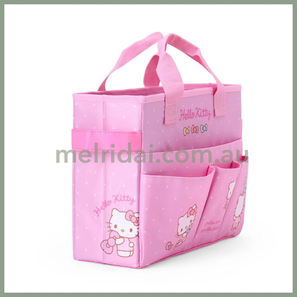 SANRIO | Hello Kitty Meeting Box Storage with Handle Portable Desk Organizer 35.6 x 27.2 x 3.4cm