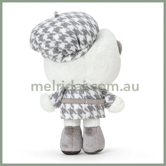 SANRIO | Hello Kitty Hello Mimmy Mascot Holder Bag Charm Plush Keychain 110×70×180mm (Monochrome Girly Twin Coordinate)