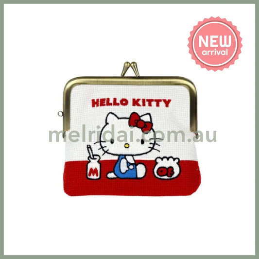 SANRIO | Hello Kitty Mini Embroidered Clasp Pouch 135×130×45mm