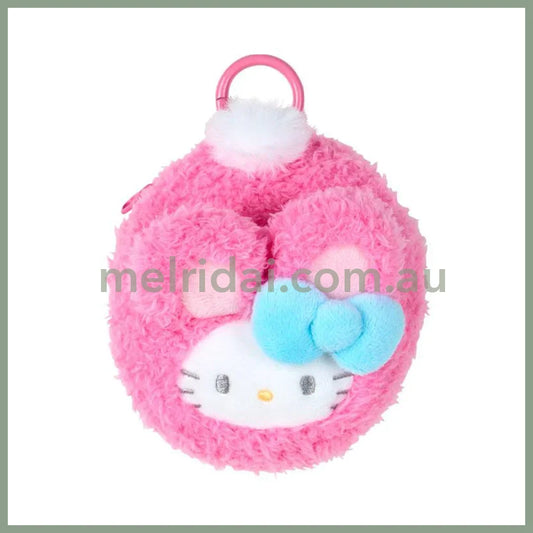 SANRIO | Hello Kitty Mini Pouch Charm with Carabiner 10.5 x 10.1 x 7.2cm (Spring Rabbit)