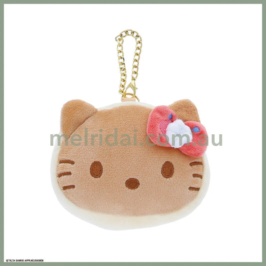 SANRIO | Hello Kitty Mini Pouch Die-Cut Pouch Bag Charm Keychain H8.5 x W11 x D4cm (Pancake)