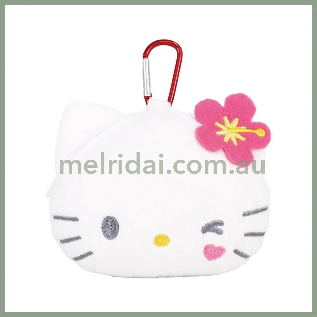 SANRIO | Hello Kitty Mini Pouch with Carabiner Bag Charm Plush keychain 185x120x55mm (Y2K)