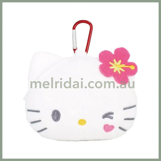 SANRIO | Hello Kitty Mini Pouch with Carabiner Bag Charm Plush keychain 185x120x55mm (Y2K)