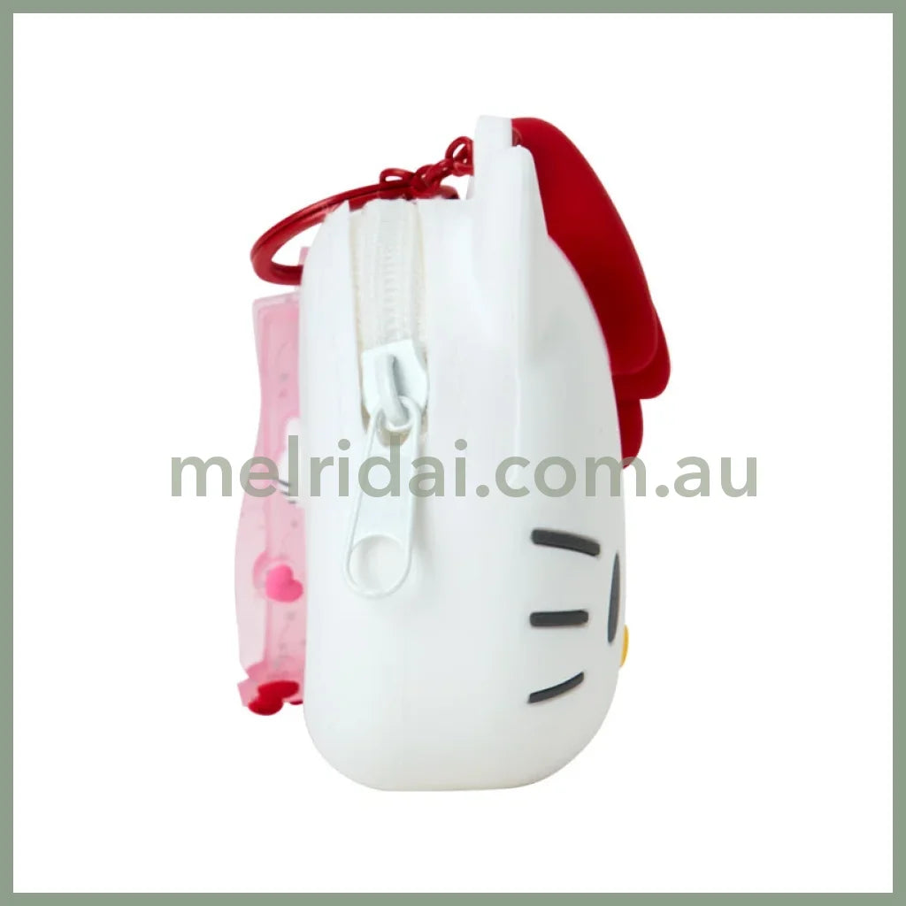 SANRIO | Hello Kitty Mini Silicone Pouch Keychain Bag Charm 108×46×90mm (My Deco Bag)