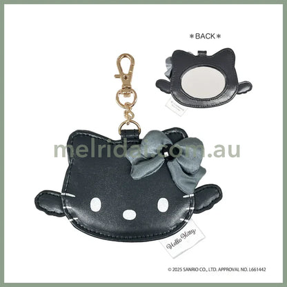 SANRIO | Hello Kitty Mirror Bag Charm 65×110×5mm (Black Angel)