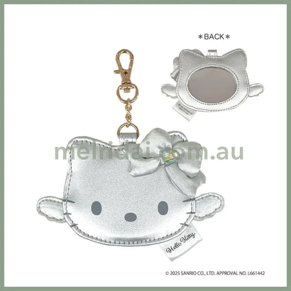 SANRIO | Hello Kitty Mirror Bag Charm 65×110×5mm (Grey Angel)