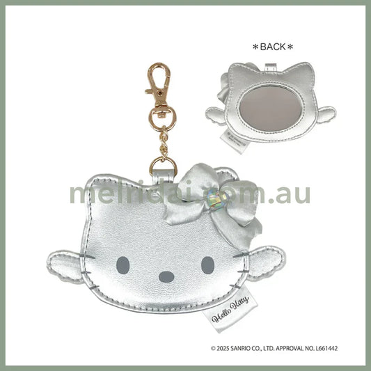 SANRIO | Hello Kitty Mirror Bag Charm 65×110×5mm (Grey Angel)
