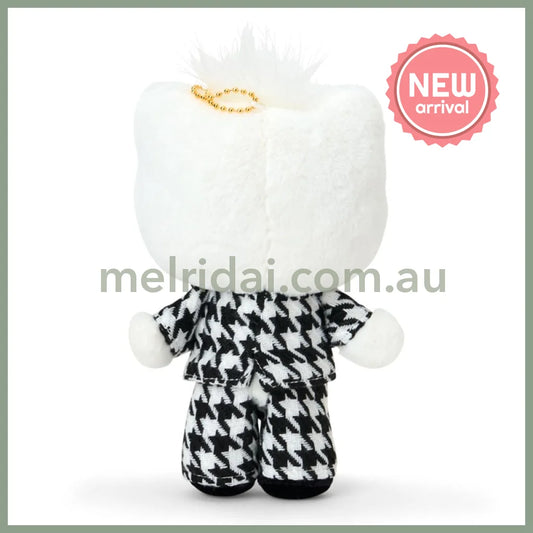 SANRIO | Hello Kitty My Dear Daniel Mascot Holder Bag Charm Plush Keychain 110×70×180mm (Monochrome Girly Twin