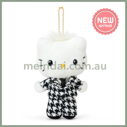 SANRIO | Hello Kitty My Dear Daniel Mascot Holder Bag Charm Plush Keychain 110×70×180mm (Monochrome Girly Twin