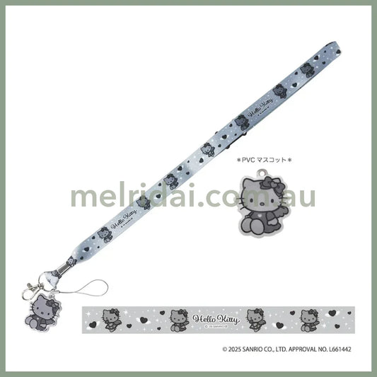 SANRIO | Hello Kitty Neck Strap 450×20mm (Grey Angel)