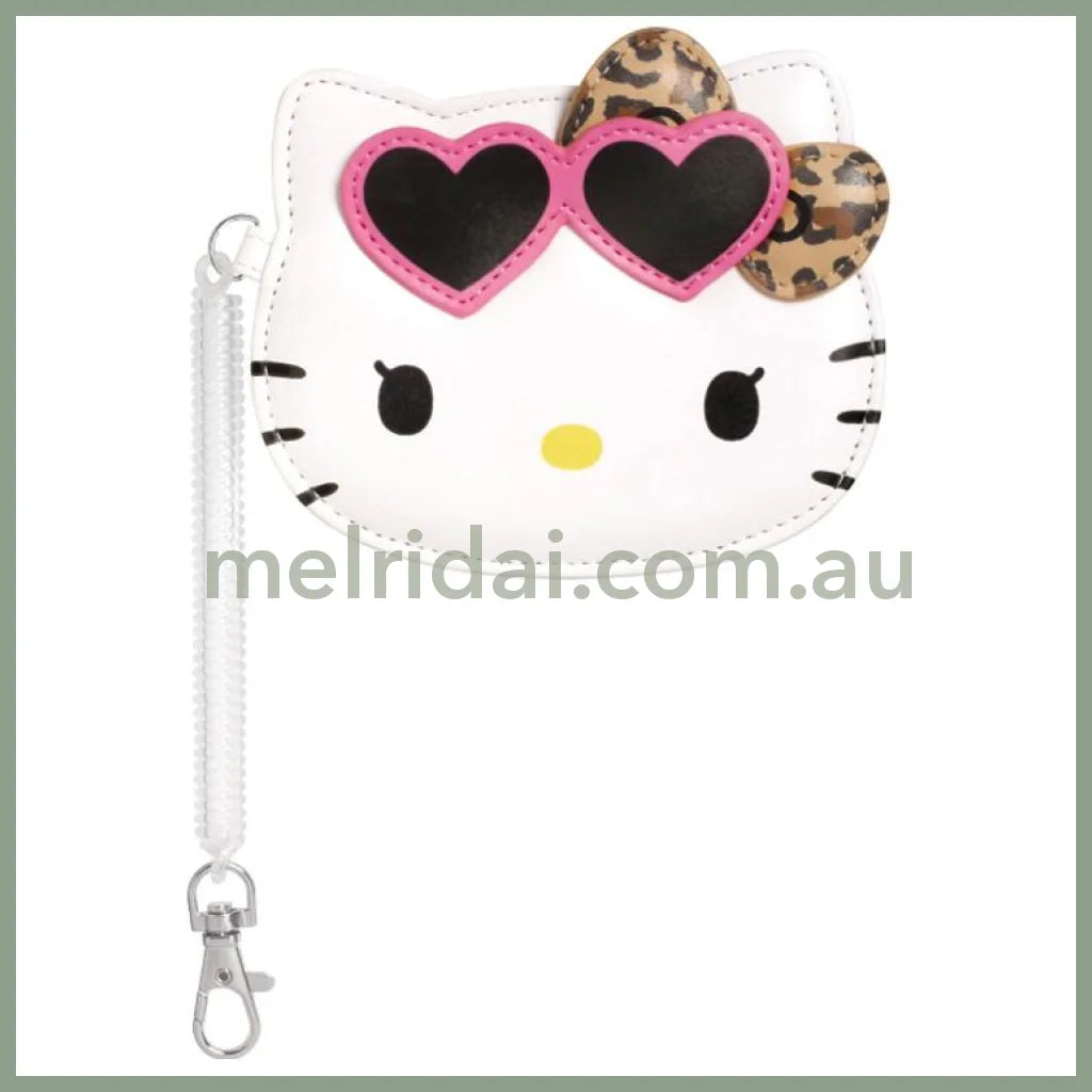 SANRIO | Hello Kitty Kitty Pass Case Ribbon 105 x 75 x 5mm (Leopard)