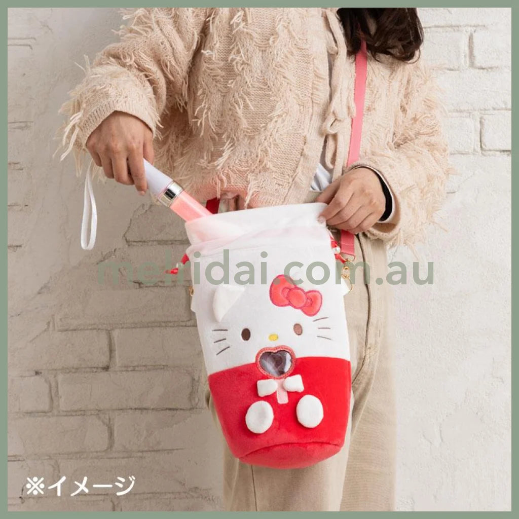 SANRIO | Hello Kitty Penlight Shoulder Pouch Crossbody Bag 20×12×32cm (Enjoy Idol)