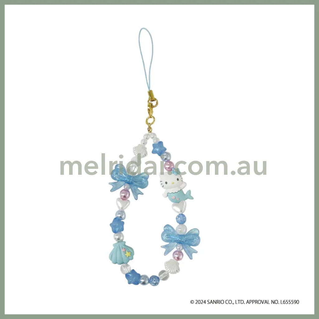 SANRIO | Hello Kitty Phone Strap H150 x W70mm (Mermaid - Blue)