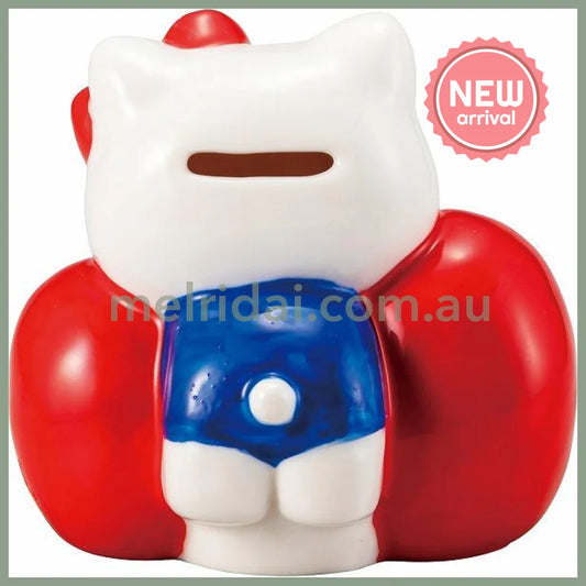 SANRIO | Hello Kitty Piggy Bank with Ribbon 100 x 60 x 80mm