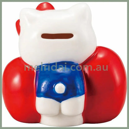 SANRIO | Hello Kitty Piggy Bank with Ribbon 100 x 60 x 80mm