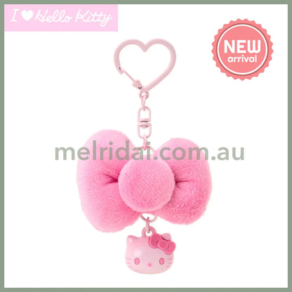 SANRIO | Hello Kitty Pink Swaying Ribbon Charm Keychain 65×30×45mm (I Love Hello Kitty)