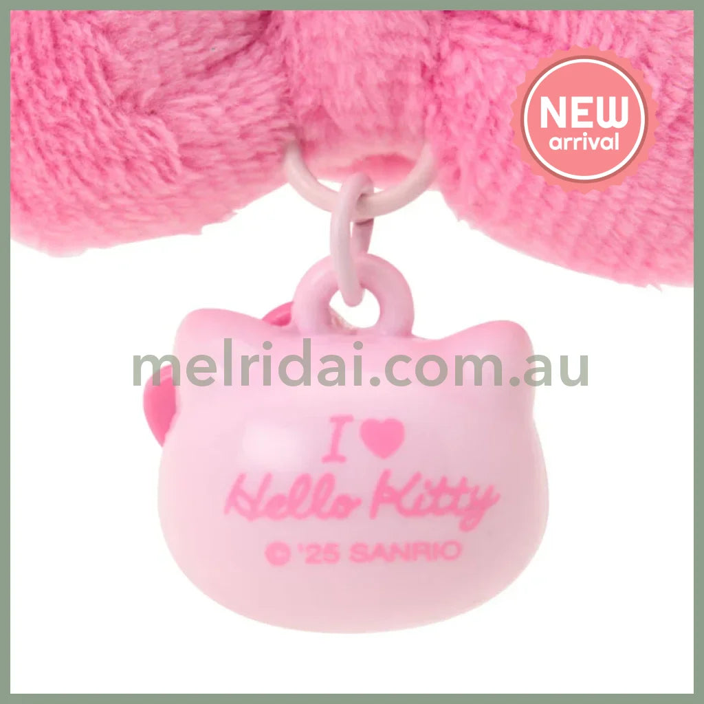 SANRIO | Hello Kitty Pink Swaying Ribbon Charm Keychain 65×30×45mm (I Love Hello Kitty)
