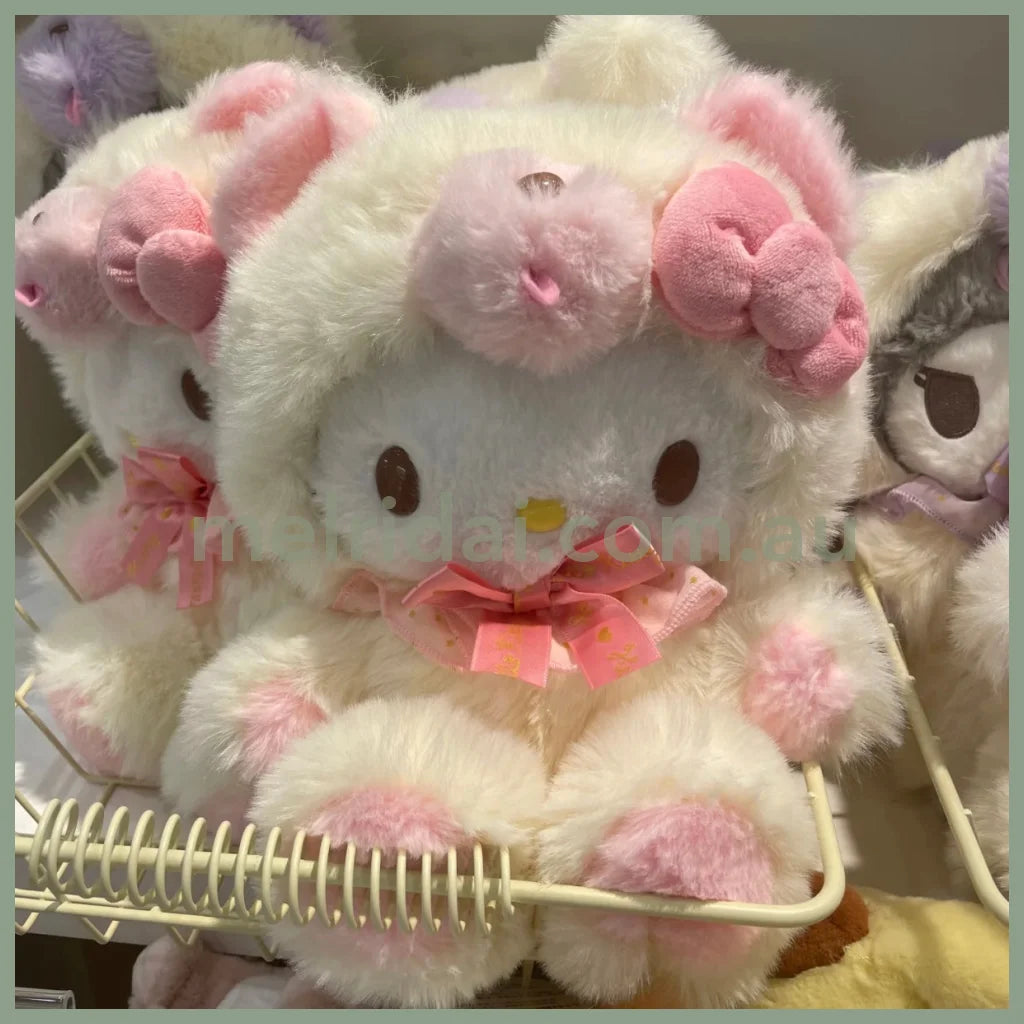 SANRIO | Hello Kitty Plush Doll Fluffy Toy 25×15×23cm (Fuwamosa Doll)