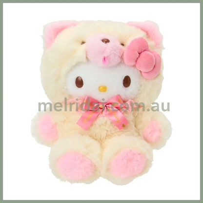 SANRIO | Hello Kitty Plush Doll Fluffy Toy 25×15×23cm (Fuwamosa Doll)