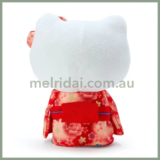 SANRIO | Hello Kitty Plush Doll Plush Toy 150×90×190mm (Gradation Sakura Kimono)