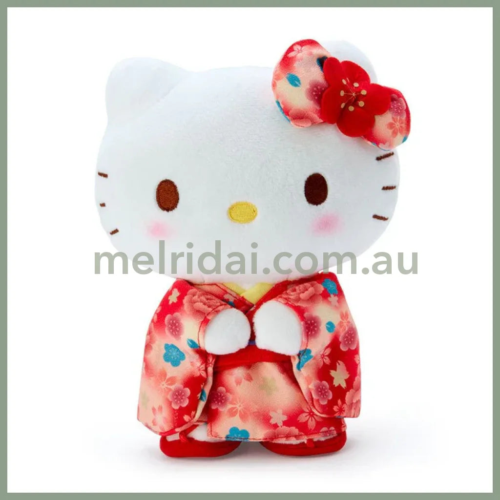 SANRIO | Hello Kitty Plush Doll Plush Toy 150×90×190mm (Gradation Sakura Kimono)