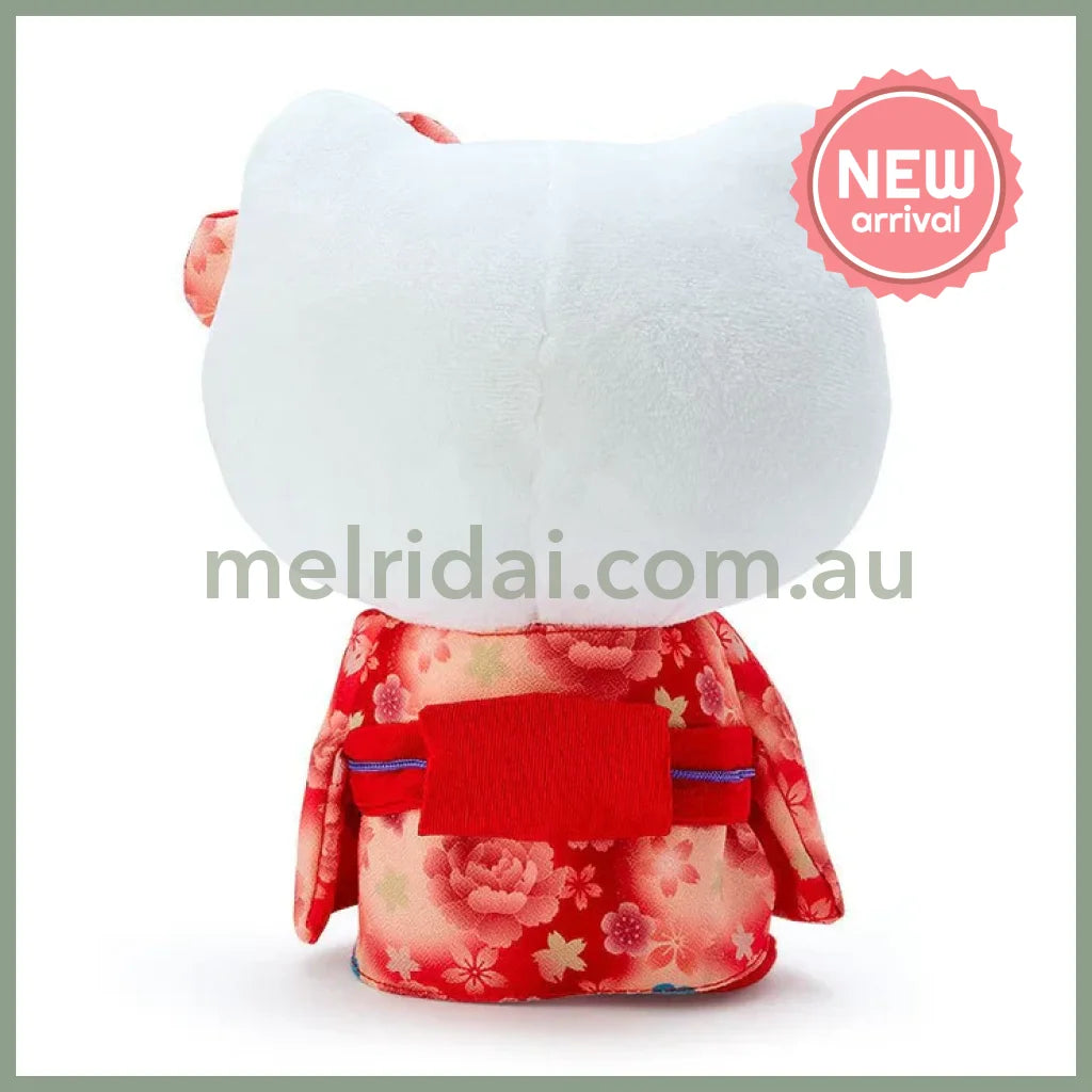 SANRIO | Hello Kitty Plush Doll Plush Toy 150×90×190mm (Gradation Sakura Kimono)