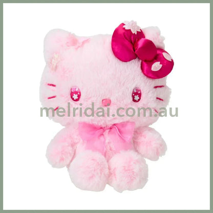 SANRIO | Hello Kitty Plush Doll Toy 23.3×11.5×23cm (Sakura 2025)