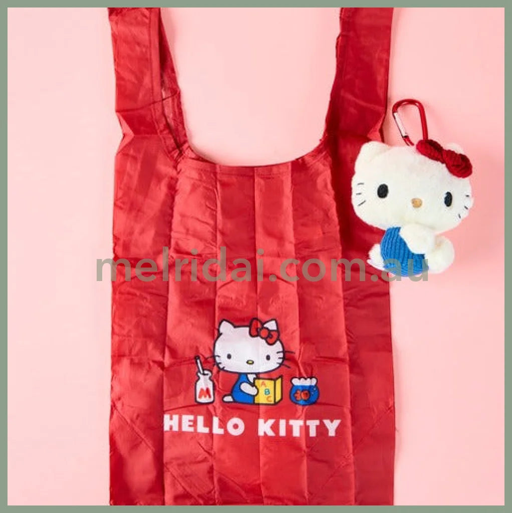 SANRIO | Hello Kitty Plush Eco Bag Keychain Bag Charm 145×100×160mm (Classic) (Copy)