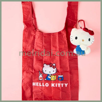 SANRIO | Hello Kitty Plush Eco Bag Keychain Bag Charm 145×100×160mm (Classic) (Copy)