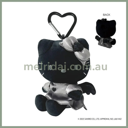 SANRIO | Hello Kitty Plush Keychain Bag Charm Mascot Holder 107×110×75mm (Black Angel)